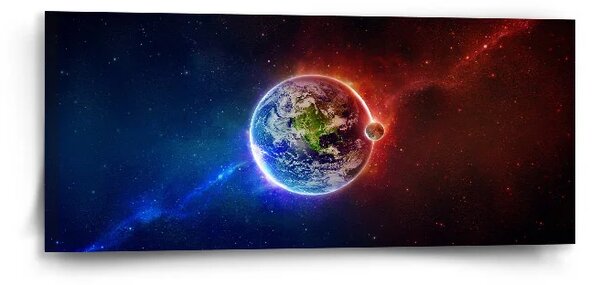 Sablio Obraz Planéta Zem - 110x50 cm
