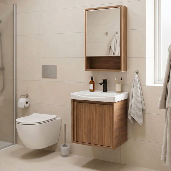 Súprava kúpeľňového nábytku s umývadlom Gama T25023 HHL 50CM