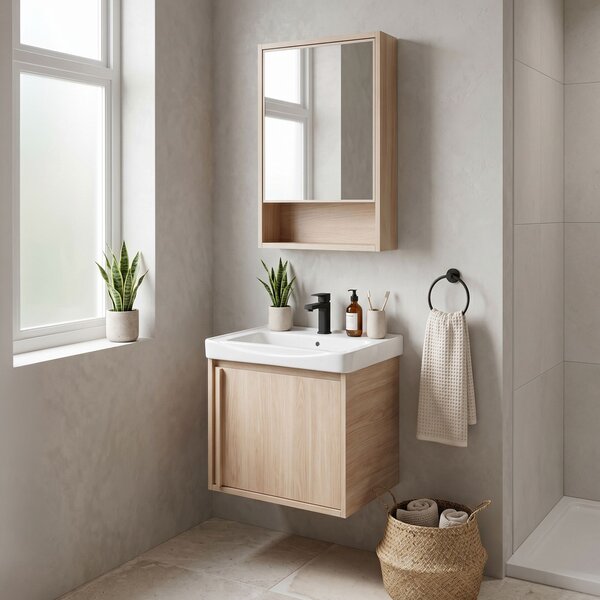 Súprava kúpeľňového nábytku s umývadlom Gama T25023 BXM 50CM