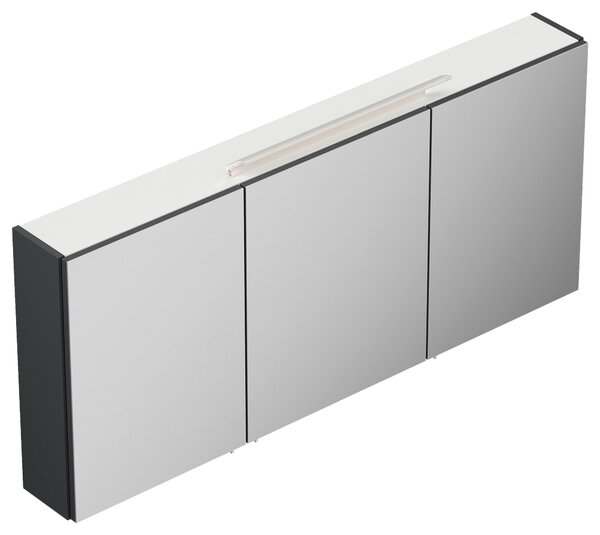 ZRKADLOVÁ SKRINKA, grafitová, 140/62/17 cm MID.YOU - Kúpeľňové skrinky, Online Only