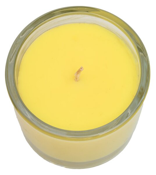 Sviečka v skle MINNESOTA POPCORN YELLOW 9 cm žltá