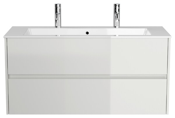 SKRINKA S UMÝVADLOM, biela s vysokým leskom, biela s vysokým leskom, 120/58,5/46,5 cm MID.YOU - Kúpeľňové skrinky, Online Only