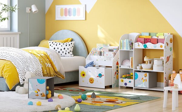 Detská knižnica KIDS 62,5x29,5x70 cm biela