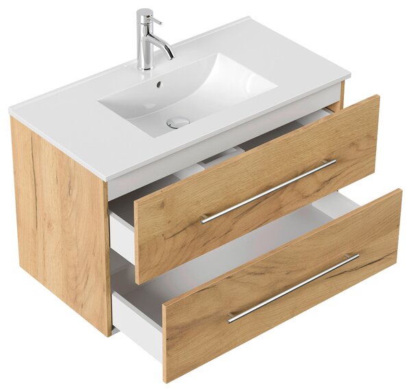 SKRINKA S UMÝVADLOM, farba duba, farba duba, 91 cm MID.YOU - Kúpeľňové skrinky, Online Only