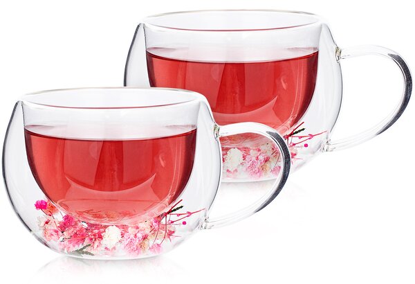 4Home Termo pohár na cappuccino Blossom Hot&Cool, 270 ml, 2 ks