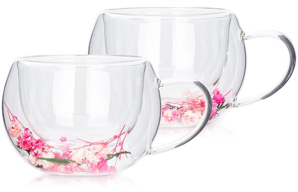 4Home Termo pohár na cappuccino Blossom Hot&Cool, 270 ml, 2 ks