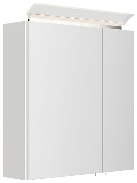 ZRKADLOVÁ SKRINKA, biela s vysokým leskom, 60/62/17 cm MID.YOU - Kúpeľňové skrinky, Online Only