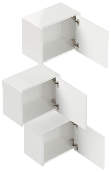 ZÁVESNÁ SKRINKA, biela s vysokým leskom, biela s vysokým leskom, 41,4/33,3/25 cm MID.YOU - Kúpeľňové skrinky, Online Only