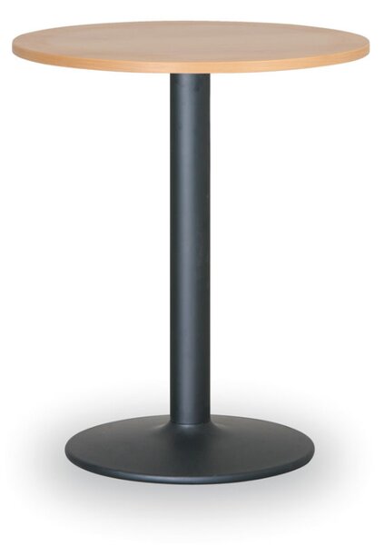 Konferenčný stolík FILIP II, priemer 80 cm, čierna podnož, buk