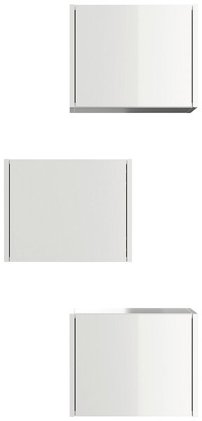 ZÁVESNÁ SKRINKA, biela s vysokým leskom, biela s vysokým leskom, 41,4/33,3/25 cm MID.YOU - Kúpeľňové skrinky, Online Only