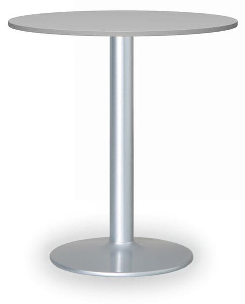 Konferenčný stolík FILIP II, priemer 80 cm, sivá podnož, sivá