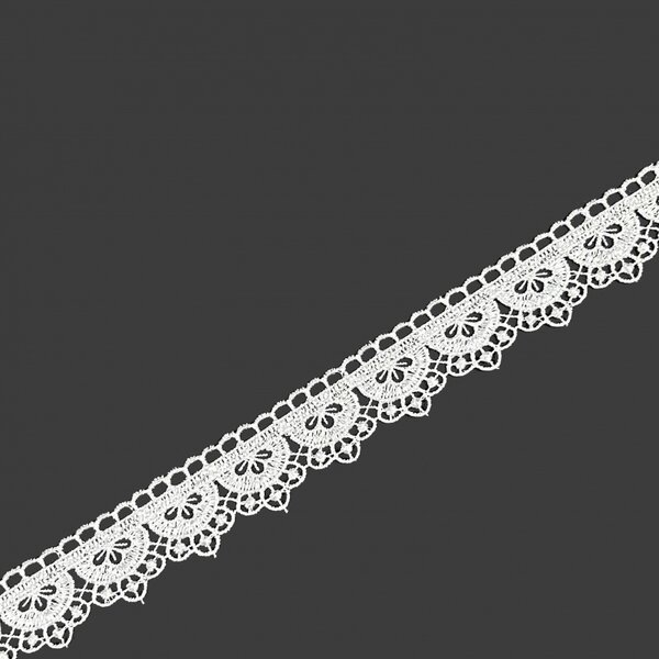 Čipka biela - 74054 šírka 30 mm , metráž