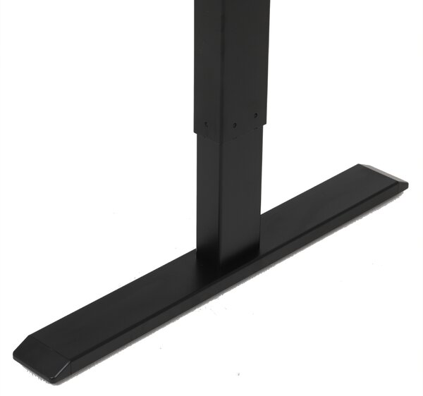 Výškovo nastaviteľný elektrický stôl BestBerg BBAT-12BB / rozmer 120x60 cm / výška 70-114 cm / čierny