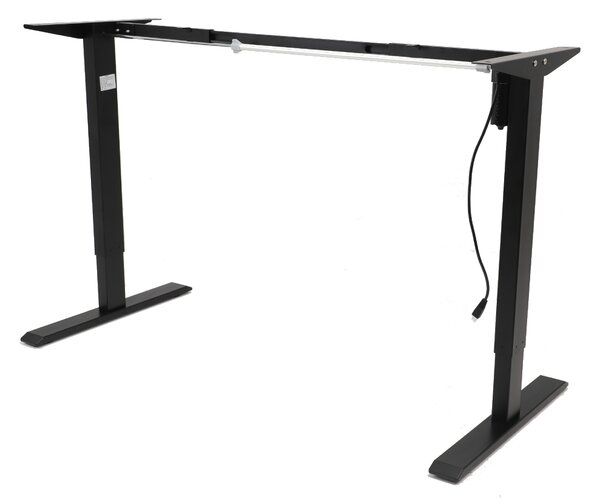 Výškovo nastaviteľný elektrický stôl BestBerg BBAT-12BB / rozmer 120x60 cm / výška 70-114 cm / čierny