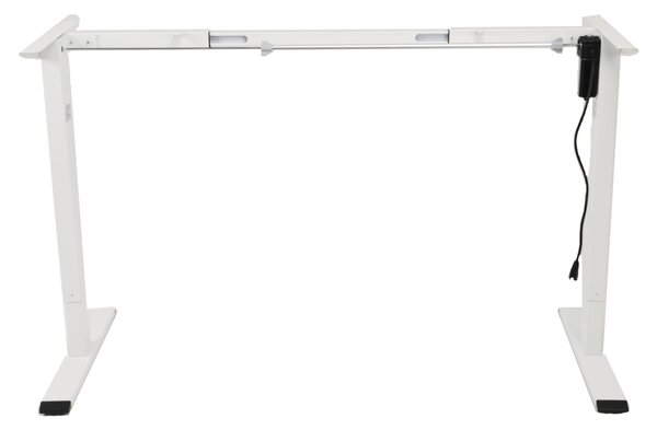 Výškovo nastaviteľný elektrický stôl BestBerg BBAT-12WW / rozmer 120x60 cm / výška 70-114 cm / biely