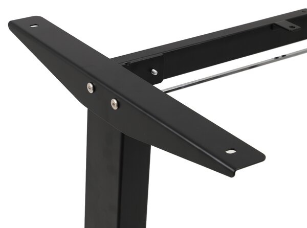 Výškovo nastaviteľný elektrický stôl BestBerg BBAT-12BB / rozmer 120x60 cm / výška 70-114 cm / čierny