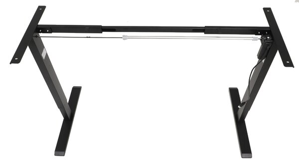 Výškovo nastaviteľný elektrický stôl BestBerg BBAT-12BB / rozmer 120x60 cm / výška 70-114 cm / čierny