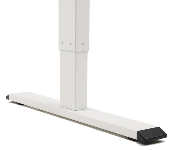 Výškovo nastaviteľný elektrický stôl BestBerg BBAT-12WW / rozmer 120x60 cm / výška 70-114 cm / biely