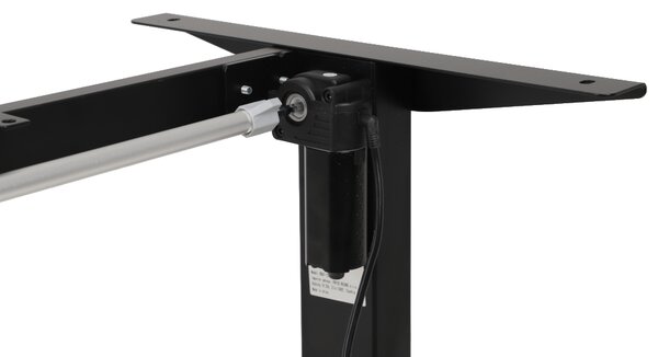 Výškovo nastaviteľný elektrický stôl BestBerg BBAT-12BB / rozmer 120x60 cm / výška 70-114 cm / čierny