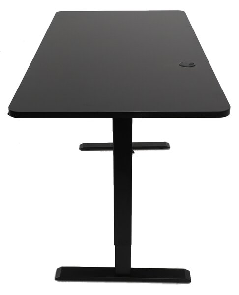 Výškovo nastaviteľný elektrický stôl BestBerg BBAT-12BB / rozmer 120x60 cm / výška 70-114 cm / čierny