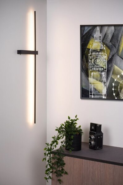 Lucide 12200/90/30 LED nástenná lampa Segin 1x6W | 415ml | 2700K - čierna