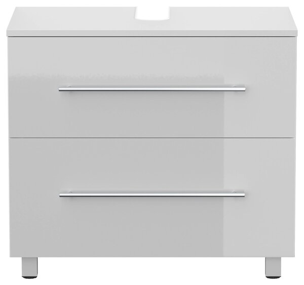 SKRINKA POD UMÝVADLO, biela s vysokým leskom, biela s vysokým leskom, 70/63/41,6 cm MID.YOU - Kúpeľňové skrinky, Online Only