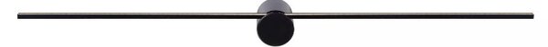 Lucide 12201/90/30 LED nástenná lampa Mizar 1x11W | 2700K | 460lm | IP44 - čierna