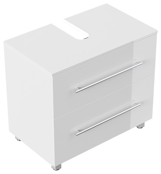 SKRINKA POD UMÝVADLO, biela s vysokým leskom, biela s vysokým leskom, 70/63/41,6 cm MID.YOU - Kúpeľňové skrinky, Online Only