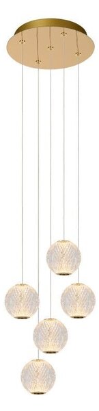 Lucide L134992260 LED závesné stropné svietidlo CINTRA | 5x4,7W integrovaný LED zdroj | 5x290lm | 2700K