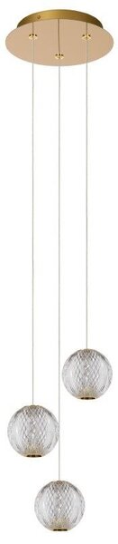 Lucide L134991360 LED závesné stropné svietidlo CINTRA | 3x4,7W integrovaný LED zdroj | 3x283lm | 2700K