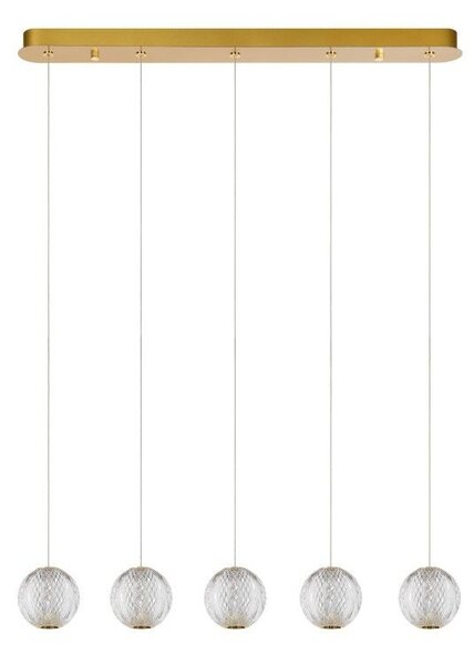Lucide L134992160 LED závesné stropné svietidlo CINTRA | 5x4,7W integrovaný LED zdroj | 5x290lm | 2700K
