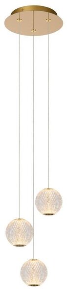 Lucide L134991360 LED závesné stropné svietidlo CINTRA | 3x4,7W integrovaný LED zdroj | 3x283lm | 2700K