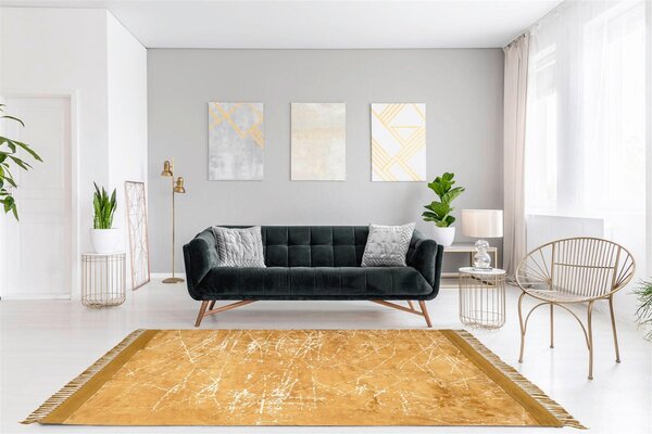 PLOCHO TKANÝ KOBEREC, 80/150 cm zlatá Kayoom - Online Only bytové doplnky, Online Only