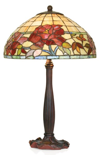 Ručne vyrobená stolová lampa Esmee v tiffany štýle