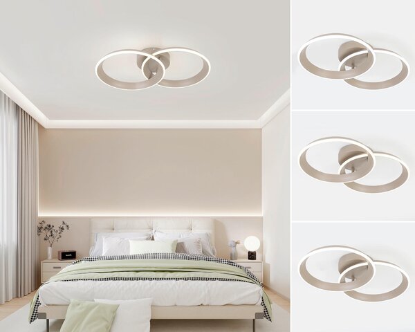 STROPNÉ LED SVIETIDLO, 53,5/33/9,3 cm Dieter Knoll - Interiérové svietidlá