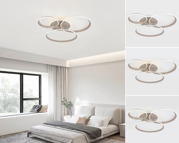 STROPNÉ LED SVIETIDLO, 96/84/10 cm Dieter Knoll - Interiérové svietidlá
