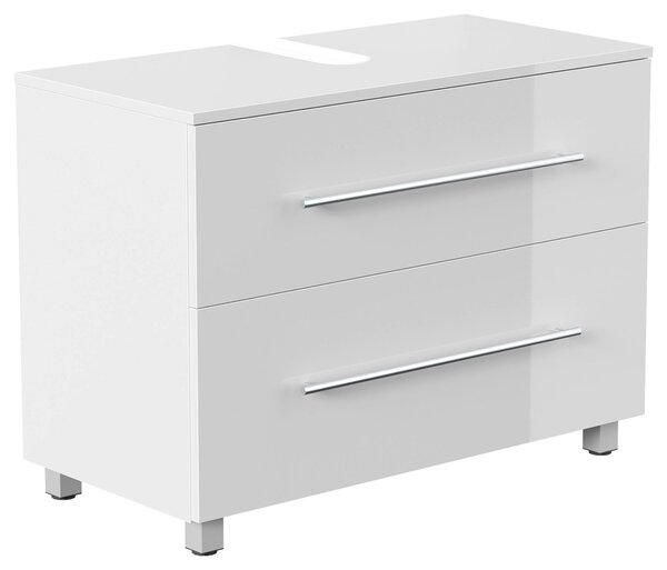 SKRINKA POD UMÝVADLO, biela s vysokým leskom, biela s vysokým leskom, 85/63/41,6 cm MID.YOU - Kúpeľňové skrinky, Online Only