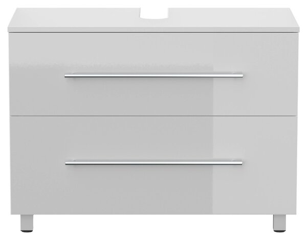 SKRINKA POD UMÝVADLO, biela s vysokým leskom, biela s vysokým leskom, 85/63/41,6 cm MID.YOU - Kúpeľňové skrinky, Online Only
