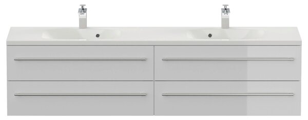 SKRINKA S UMÝVADLOM, biela s vysokým leskom, biela s vysokým leskom, 180 cm MID.YOU - Kúpeľňové skrinky, Online Only