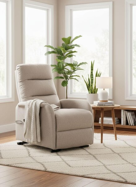 RELAXAČNÉ KRESLO, textil, piesková Livetastic - Online Only obývacie izby, Online Only