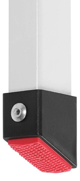 Skladací stupienkový rebrík STEP, 3 stupne, max. 150kg, biela/čierna SongmicsHome