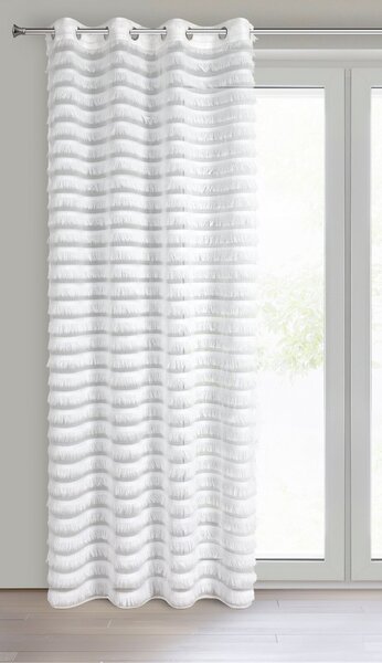 ZÁCLONA NA KRÚŽKOCH DANA1 140X250 CM BIELA