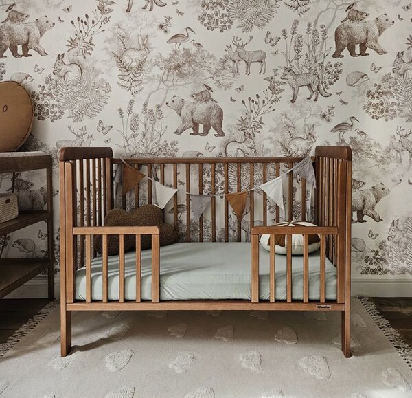 WO Safe Dreams Detská postieľka Classic Cot Vintage 120x60