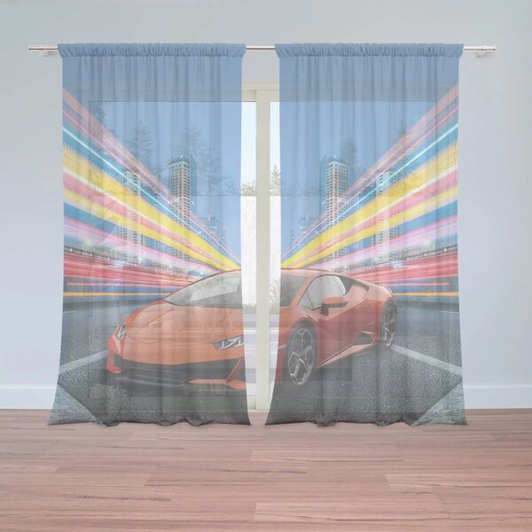 Sablio Záclony Športové auto 2: 2ks 150x250cm