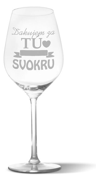 Sablio Pohár na víno Ďakujem za tú najlepšiu svokru 49 cl