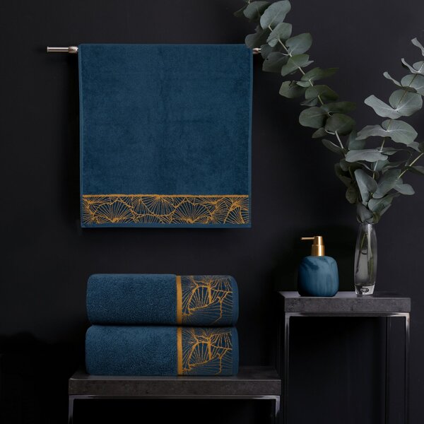 BAVLNENÝ UTERÁK LIMITED COLLECTION MUSA3 50X90 CM MODRÁ