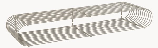 Kovová nástenná polica Curva, Š 80 cm