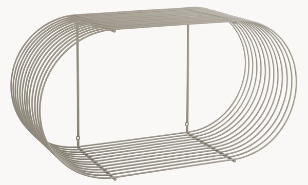 Kovová nástenná polica Curva, Š 61 cm