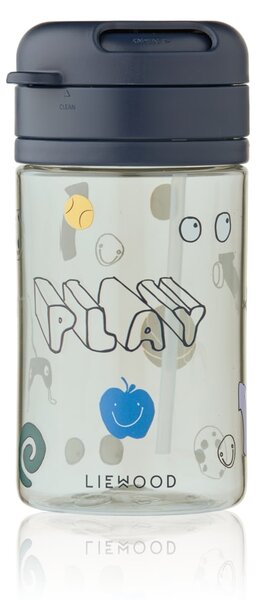 Dětská lahev s brčkem Pavia Play / Dusty Peppermint 500ml