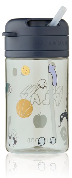 Dětská lahev s brčkem Pavia Play / Dusty Peppermint 500ml